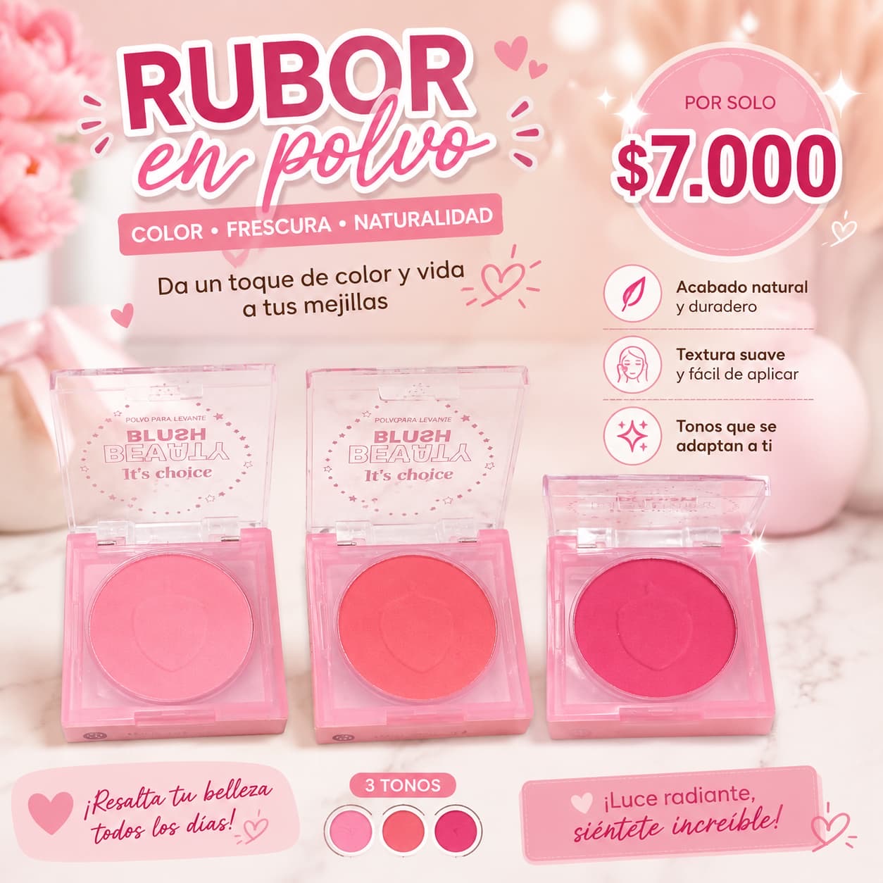 Rubor en polvo 